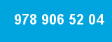 978 906 52 04 978 906 52 04